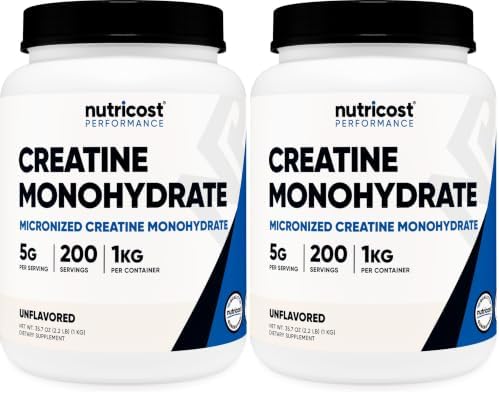 Nutricost Creatine Monohydrate Powder (White Behemoth) 500 Gram