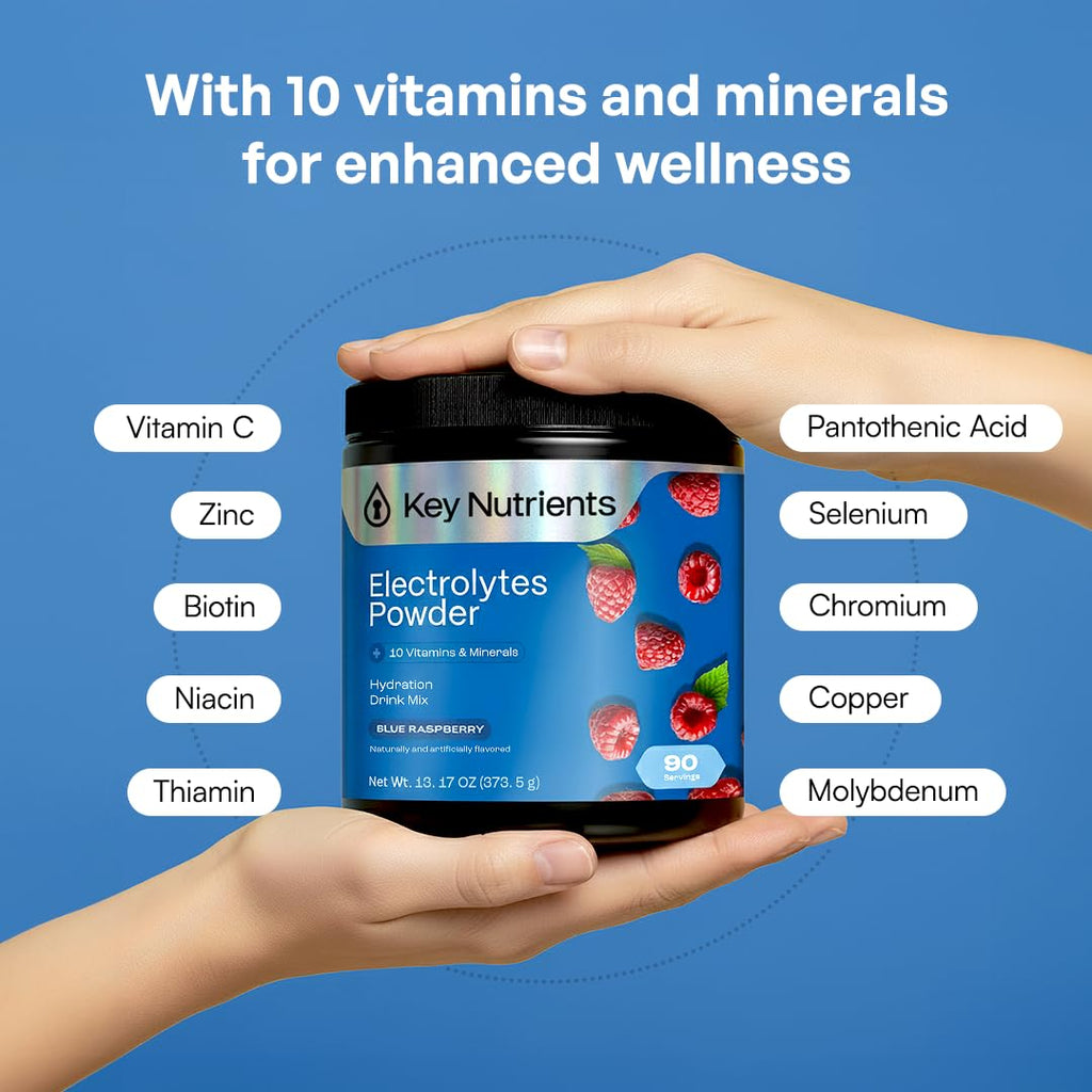KEY NUTRIENTS Multivitamin Electrolytes Powder, Lemonade, 90 Servings