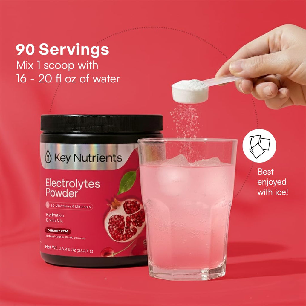 KEY NUTRIENTS Multivitamin Electrolytes Powder, Lemonade, 90 Servings