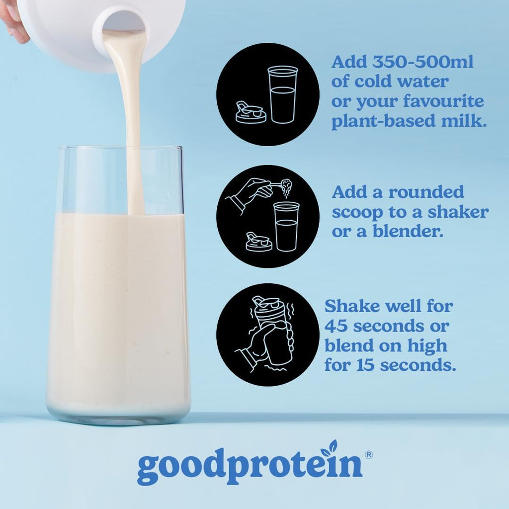 Good Protein All-in-One Shake, Plant-Based Protein Powder, Bananas & Cream