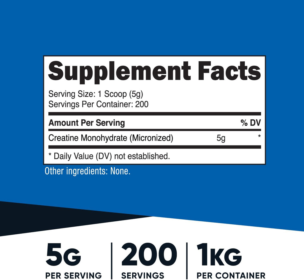 Nutricost Creatine Monohydrate Powder (White Behemoth) 500 Gram