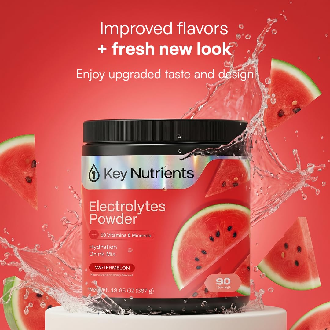 KEY NUTRIENTS Multivitamin Electrolytes Powder, Lemonade, 90 Servings