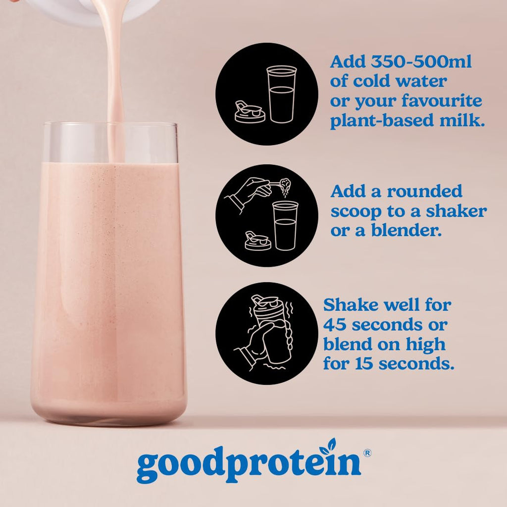Good Protein All-in-One Shake, Plant-Based Protein Powder, Bananas & Cream