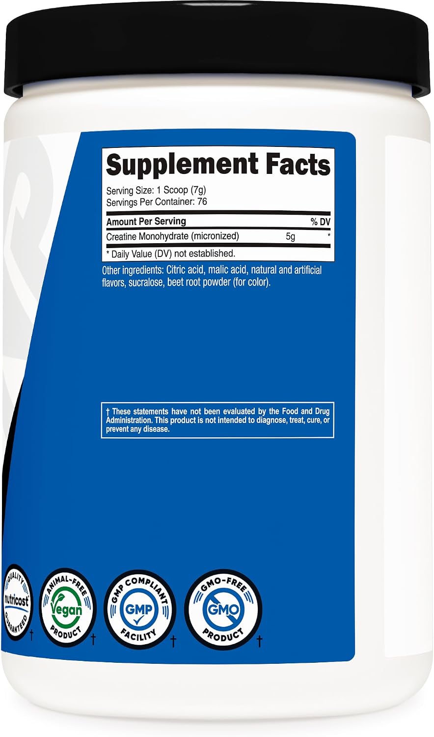 Nutricost Creatine Monohydrate Powder (White Behemoth) 500 Gram