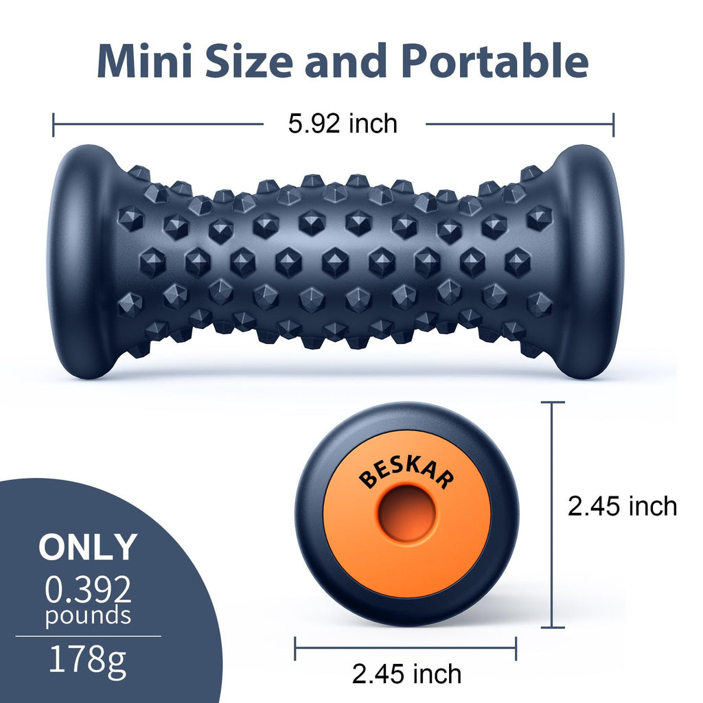 BESKAR Foot Massager Roller for Plantar Fasciitis Relief