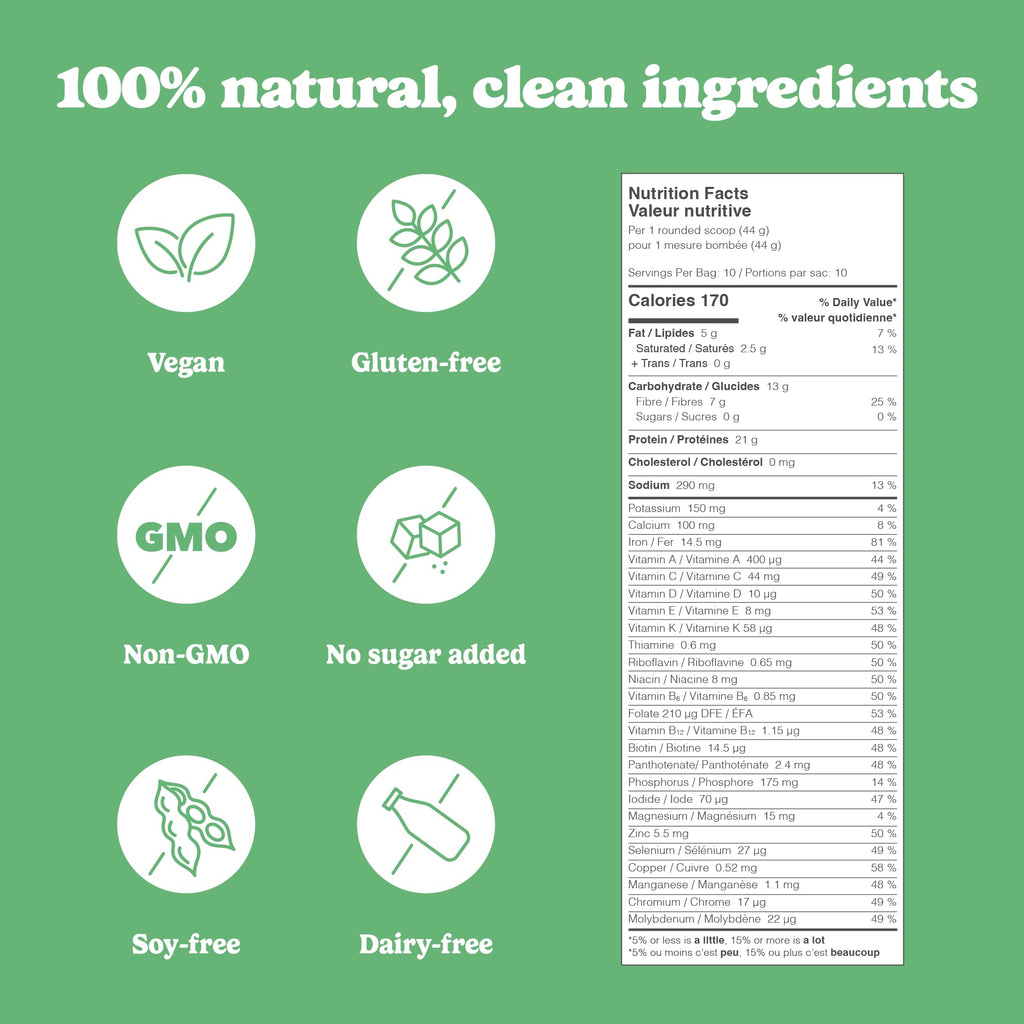 Good Protein All-in-One Shake, Plant-Based Protein Powder, Bananas & Cream