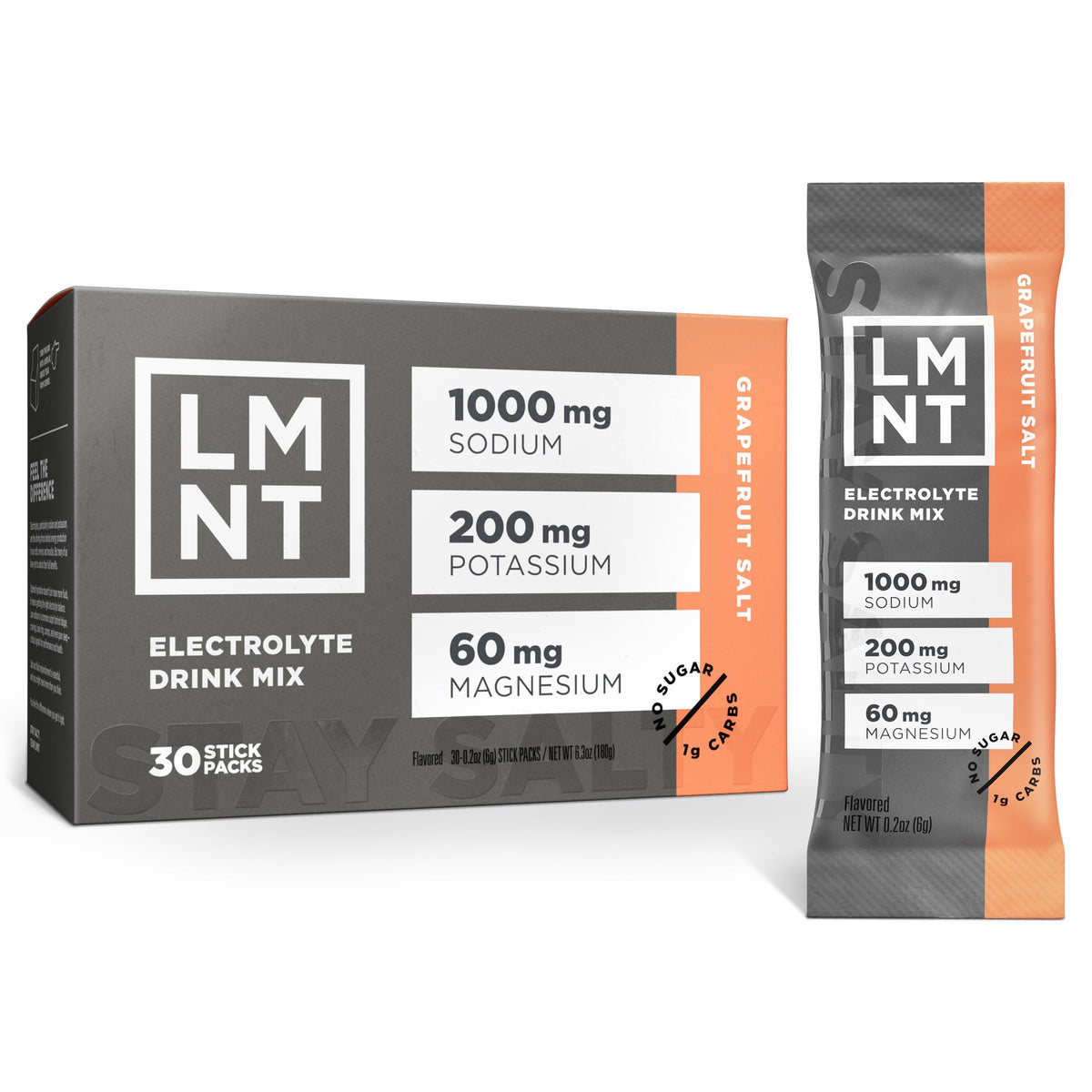 LMNT Zero Sugar Electrolytes - Raspberry Salt | Drink Mix | 30-Count