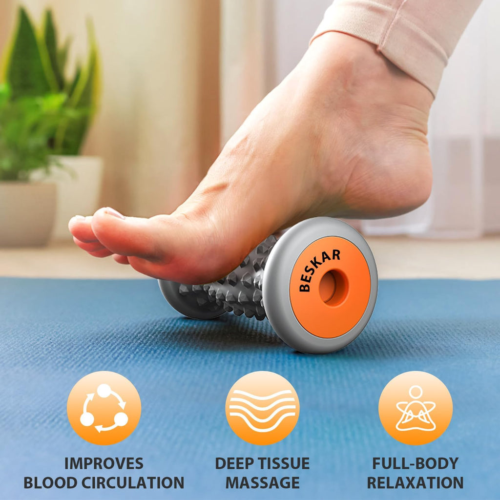 BESKAR Foot Massager Roller for Plantar Fasciitis Relief