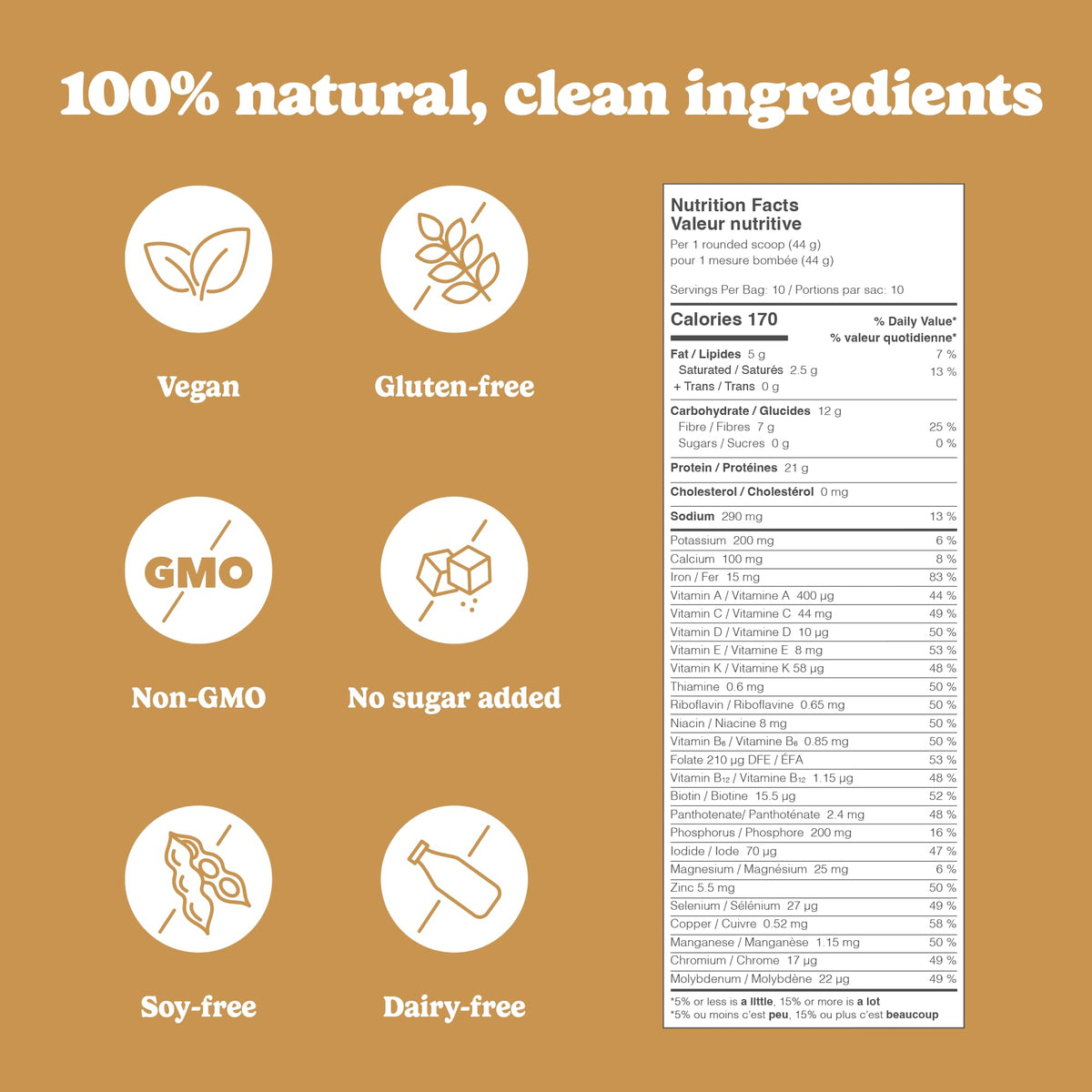 Good Protein All-in-One Shake, Plant-Based Protein Powder, Bananas & Cream