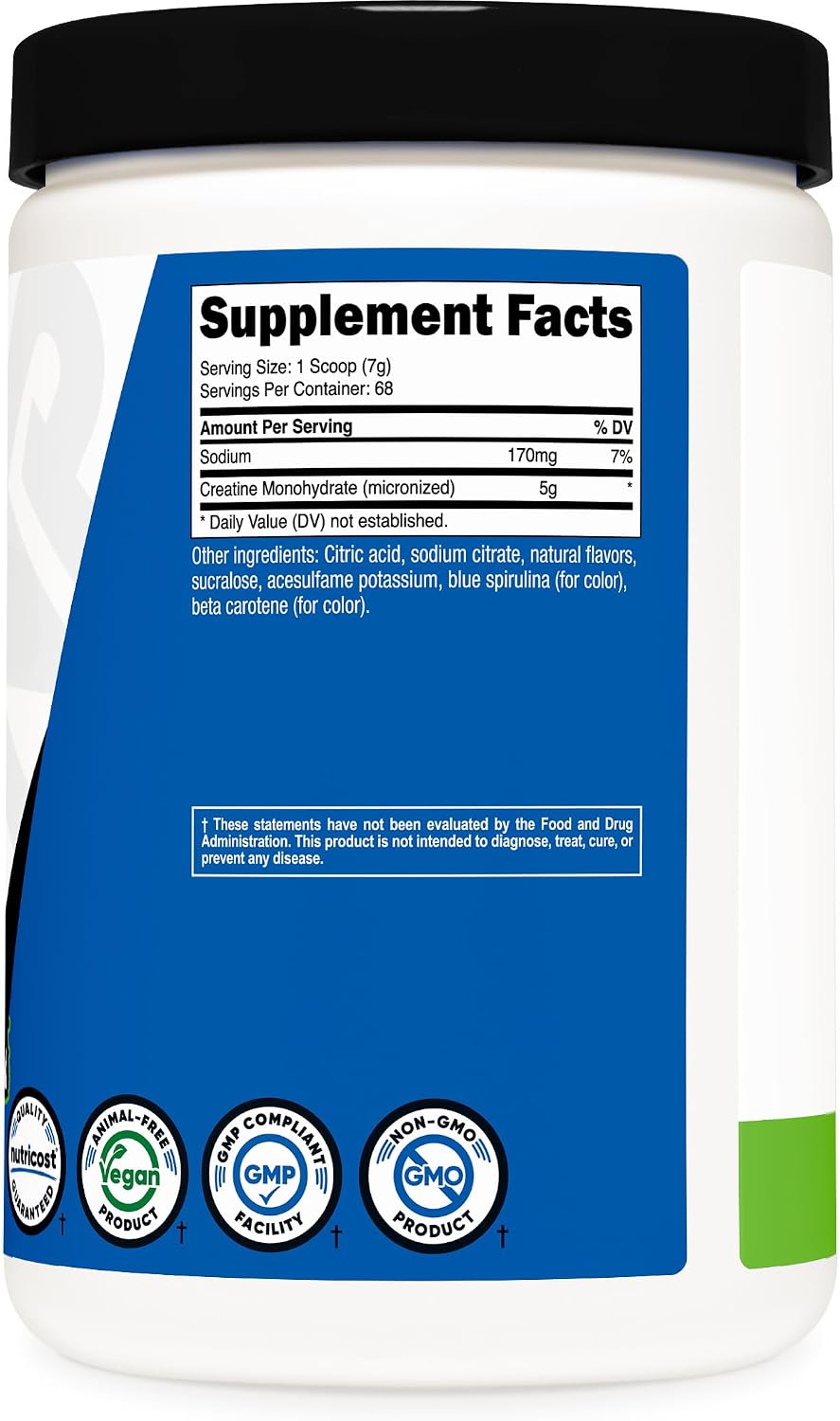 Nutricost Creatine Monohydrate Powder (White Behemoth) 500 Gram