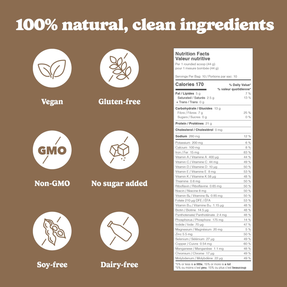 Good Protein All-in-One Shake, Plant-Based Protein Powder, Bananas & Cream