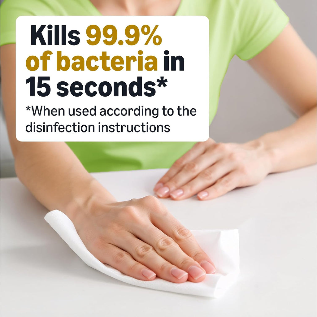 Amazon Basics Disinfecting Wipes, Fresh scent, Sanitizes, Cleans, Disinfects, Deodorizes, 85 Count: Pallet of 480 (80 x 6-pack), Packaging May Vary