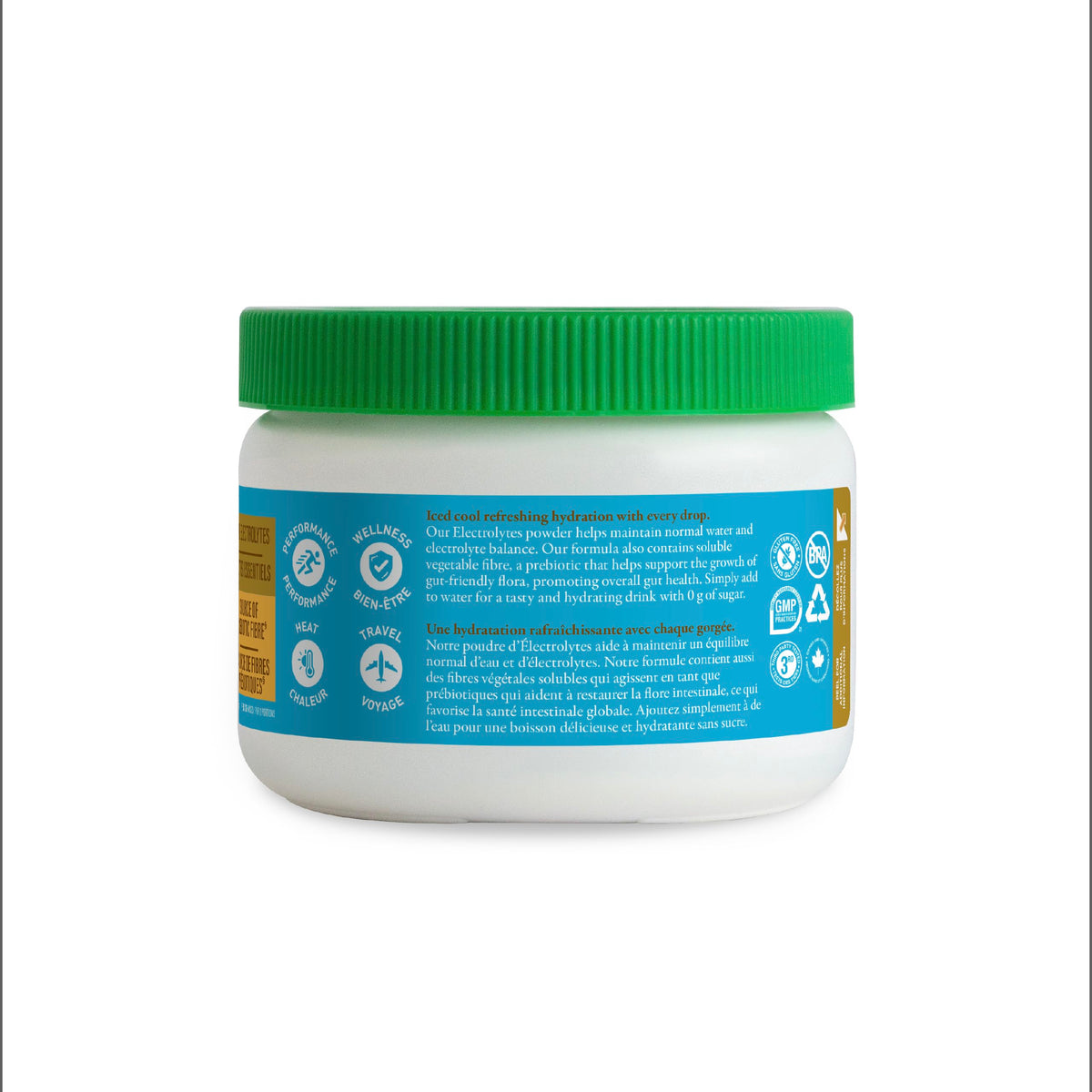 Organika Canadian-Made Electrolytes Powder |Classic Lemonade - 210g