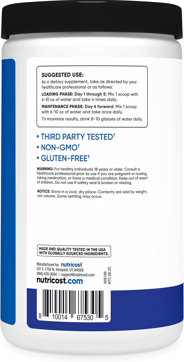 Nutricost Creatine Monohydrate Powder (White Behemoth) 500 Gram