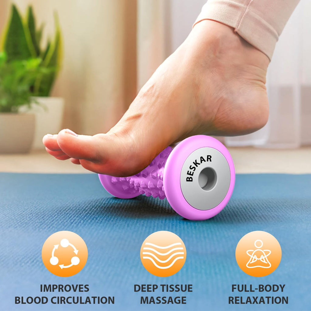 BESKAR Foot Massager Roller for Plantar Fasciitis Relief