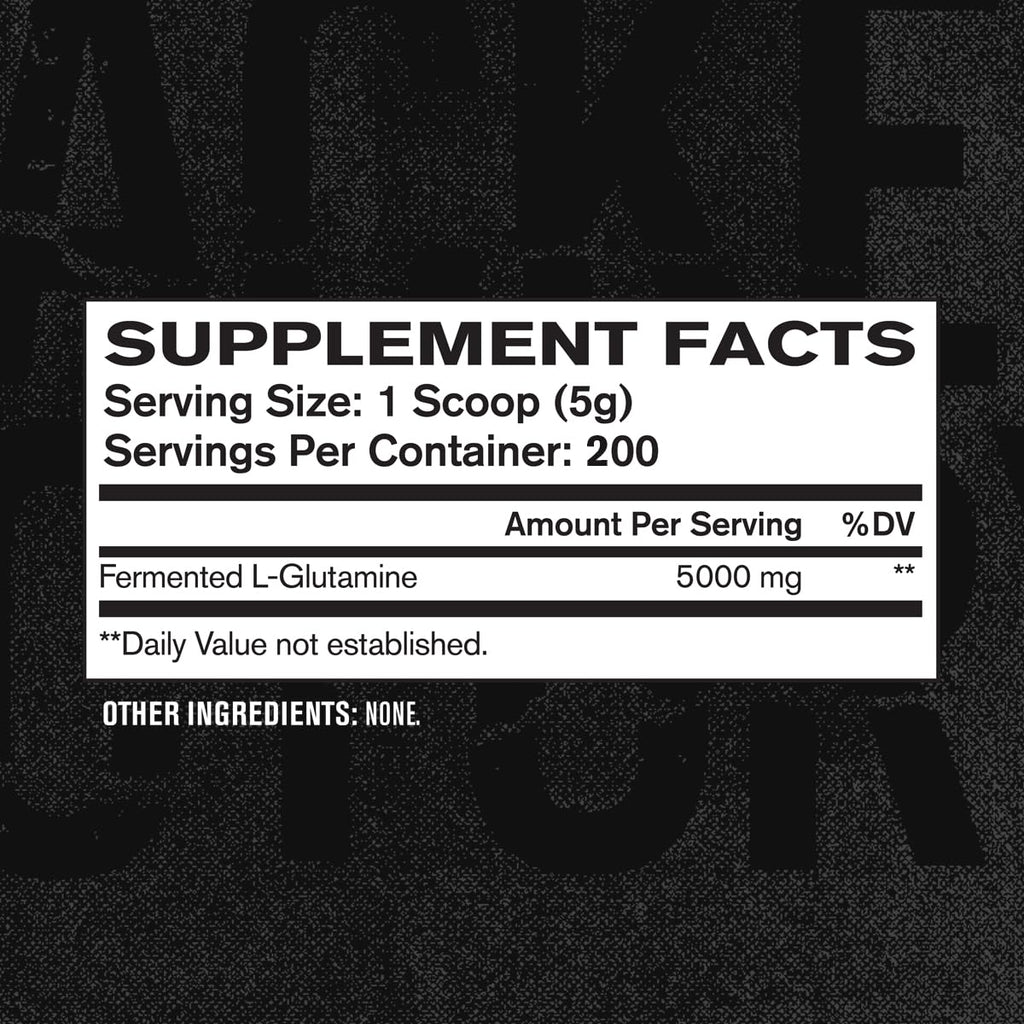 L-Glutamine Powder 500g, 100 Servings - Vegan Fermented L Glutamine for Post Workout Muscle Recovery, Immunity, Digestive Health - Tested & Trusted, No Artificial Fillers - Unflavored