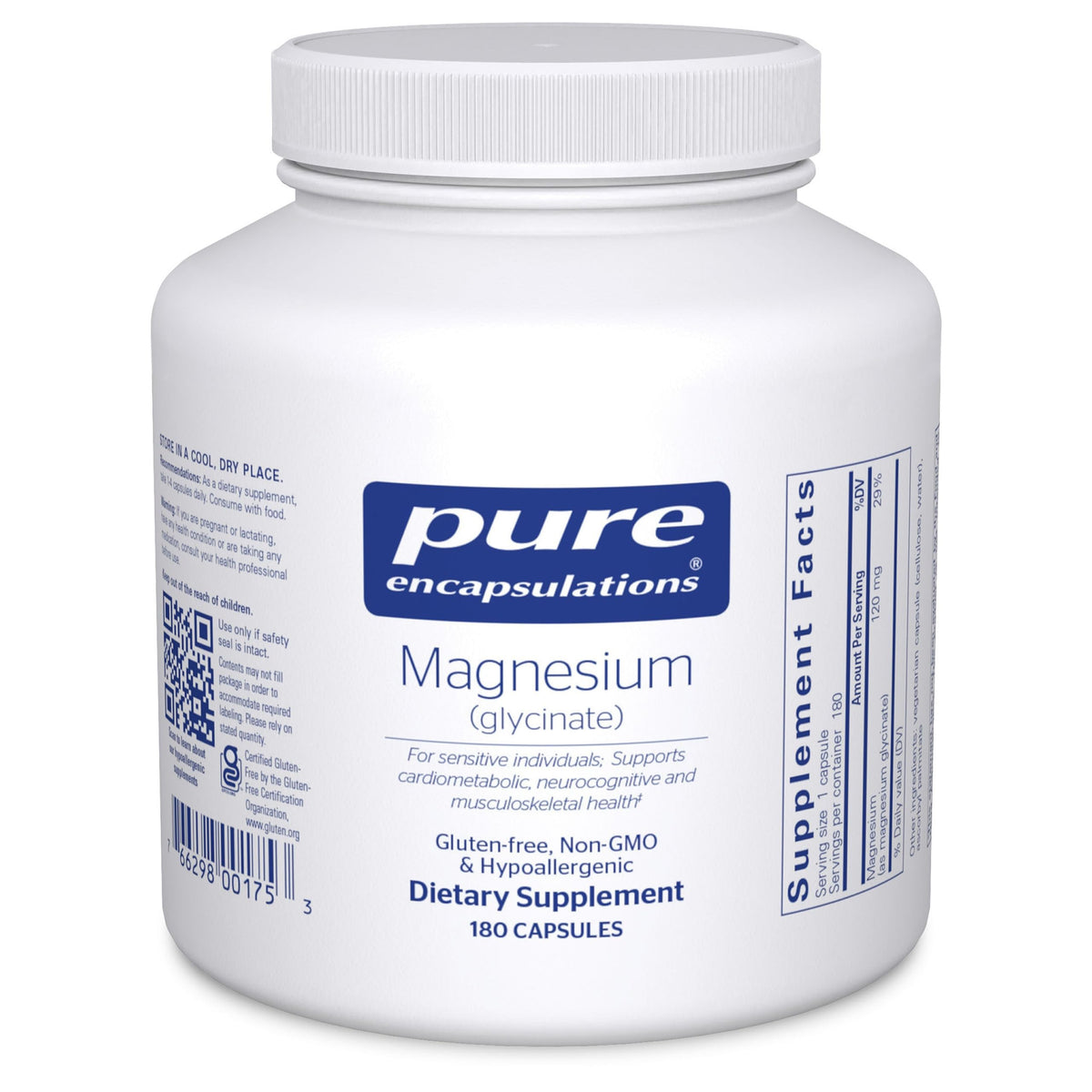 Pure Encapsulations Magnesium (Glycinate), 90 Capsules