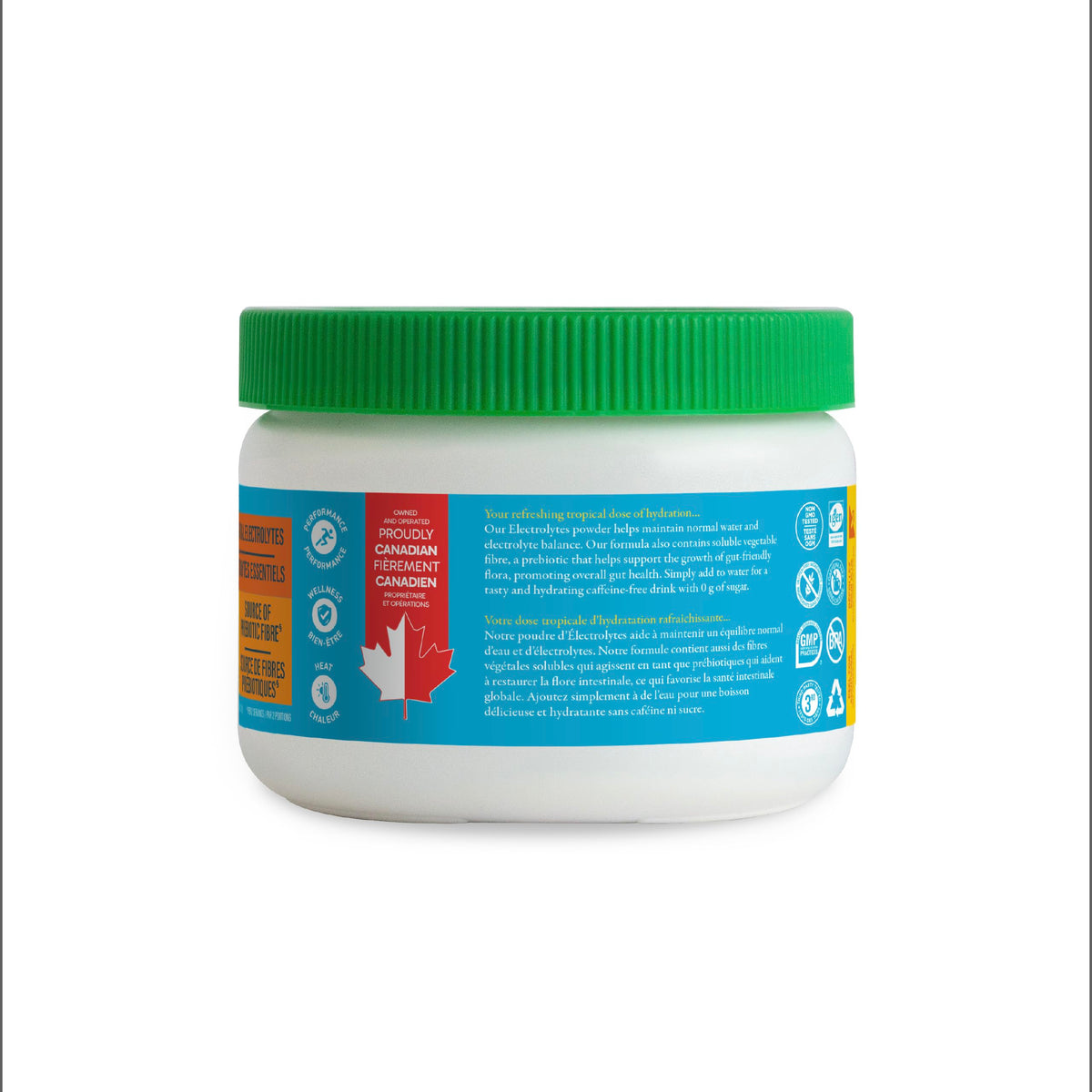 Organika Canadian-Made Electrolytes Powder |Classic Lemonade - 210g