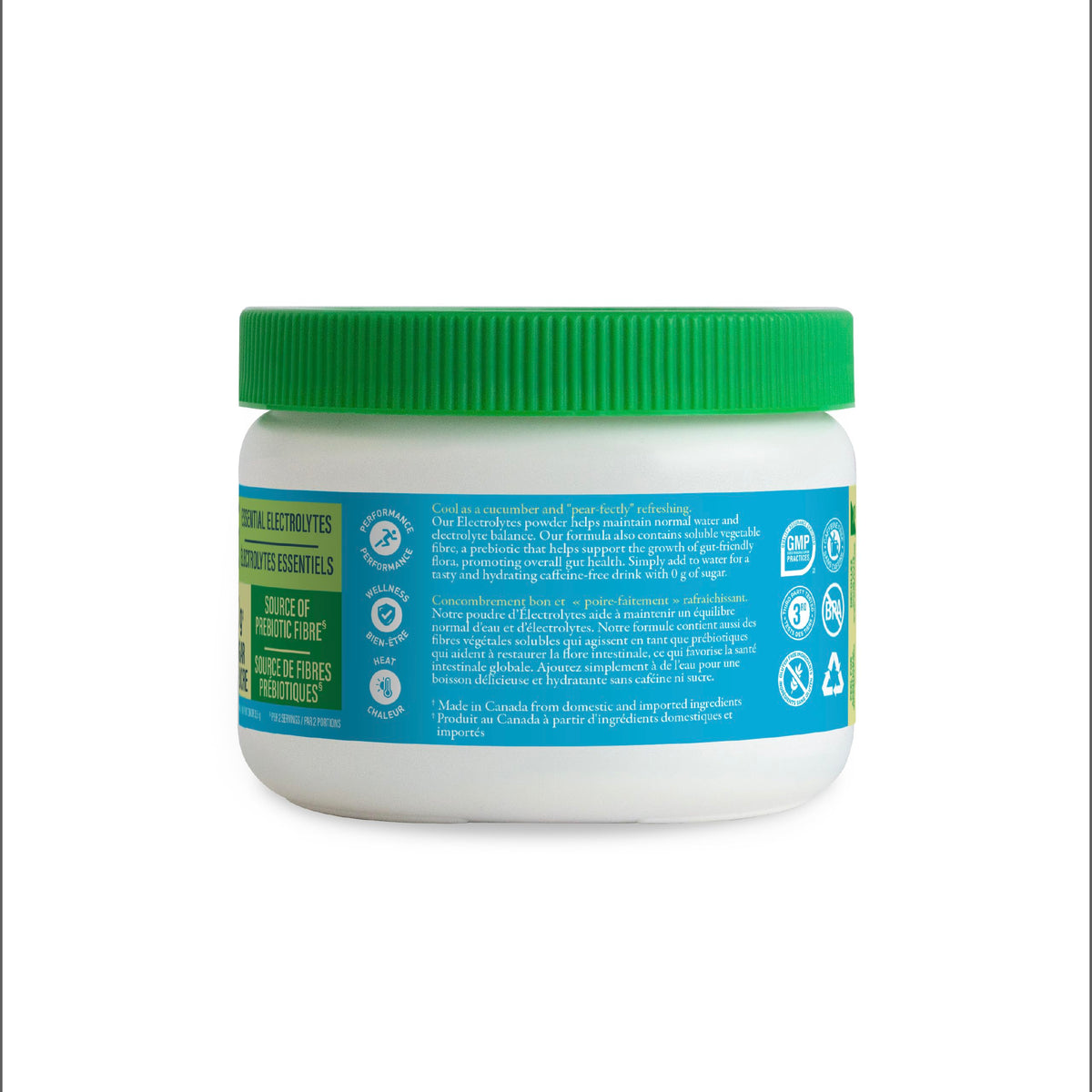 Organika Canadian-Made Electrolytes Powder |Classic Lemonade - 210g