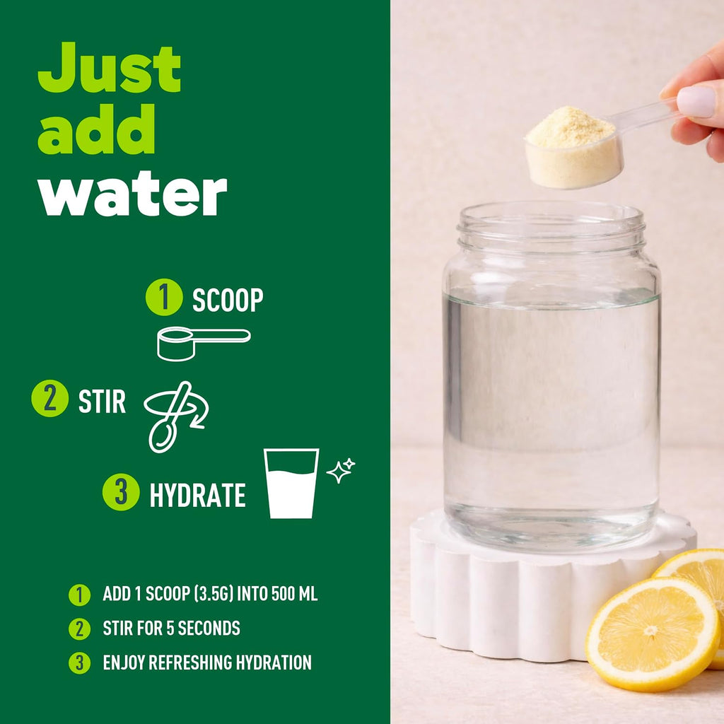 Organika Canadian-Made Electrolytes Powder |Classic Lemonade - 210g