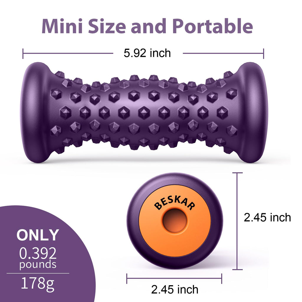 BESKAR Foot Massager Roller for Plantar Fasciitis Relief
