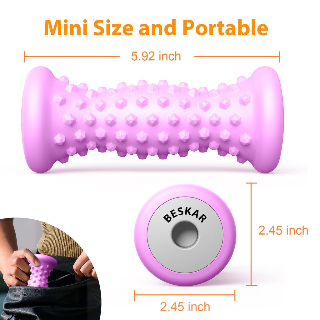 BESKAR Foot Massager Roller for Plantar Fasciitis Relief