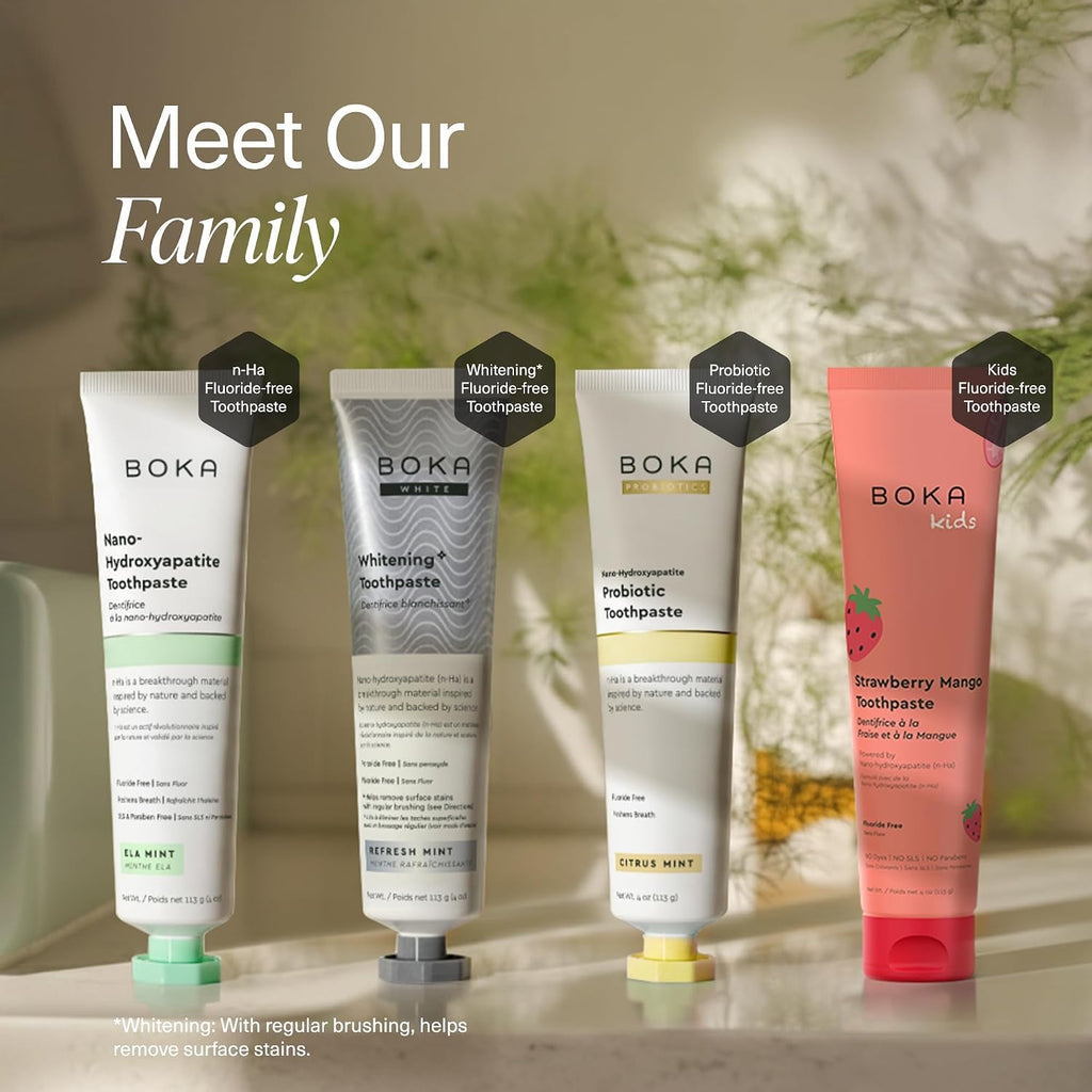 Boka Toothpaste - Nano Hydroxyapatite Toothpaste, Fluoride Free Toothpaste
