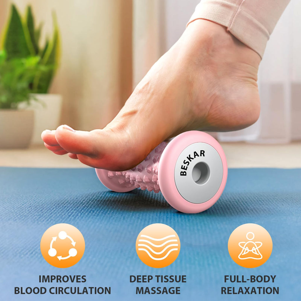 BESKAR Foot Massager Roller for Plantar Fasciitis Relief