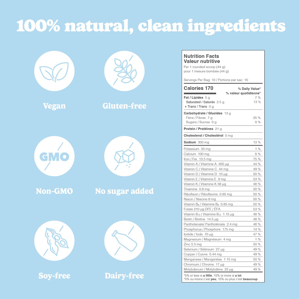 Good Protein All-in-One Shake, Plant-Based Protein Powder, Bananas & Cream