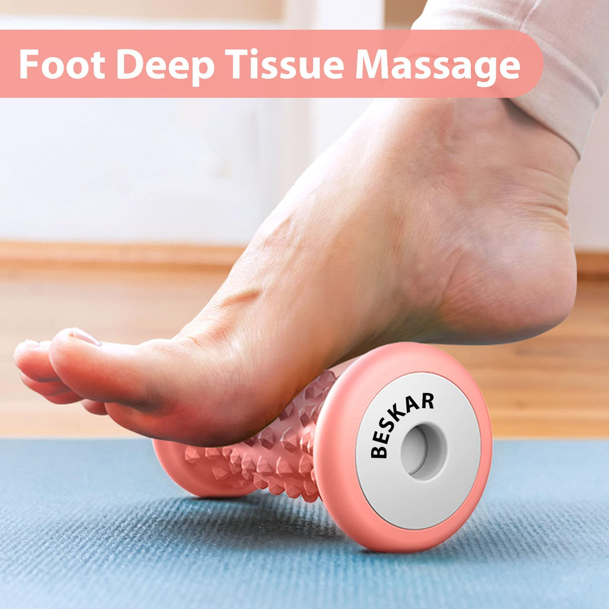 BESKAR Foot Massager Roller for Plantar Fasciitis Relief