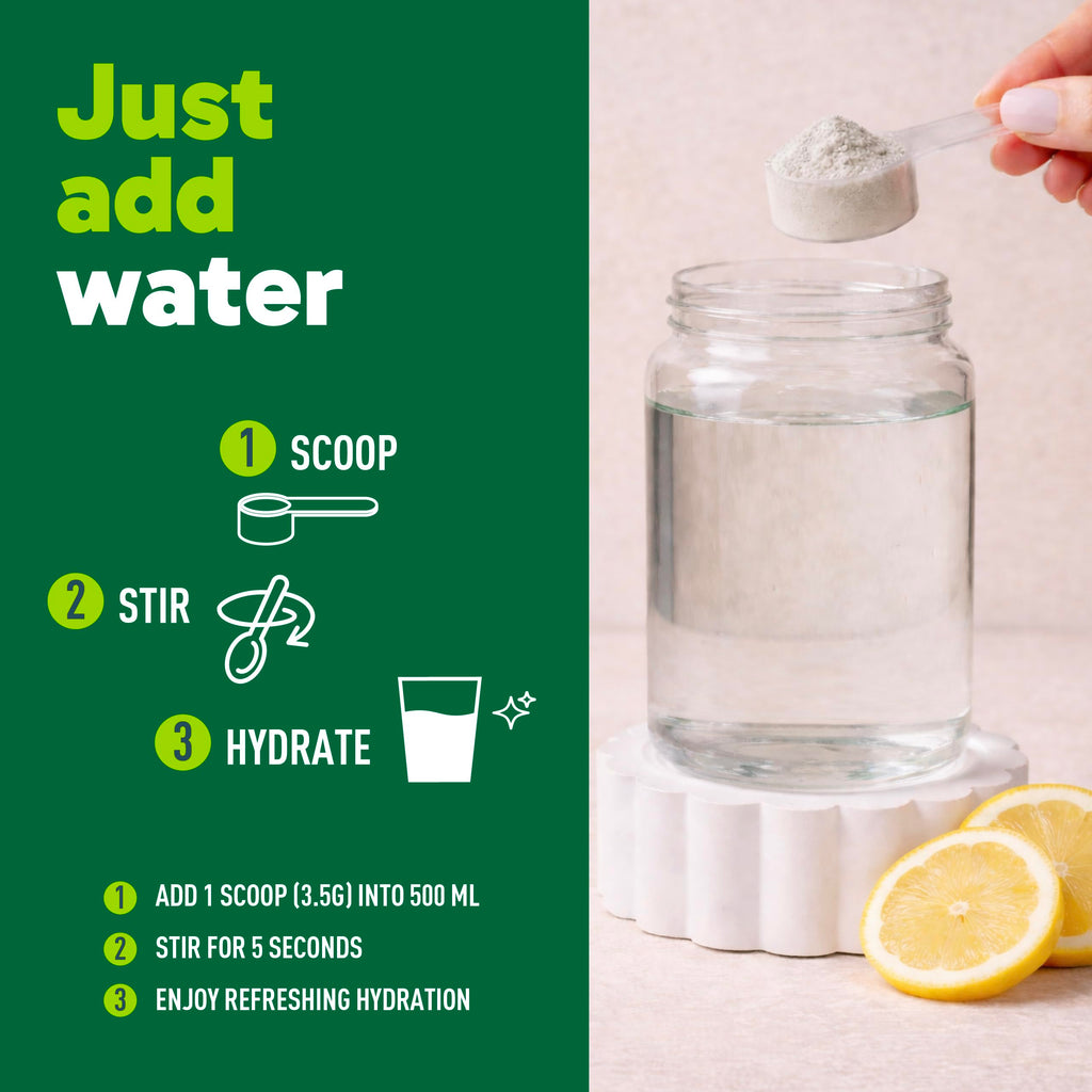 Organika Canadian-Made Electrolytes Powder |Classic Lemonade - 210g