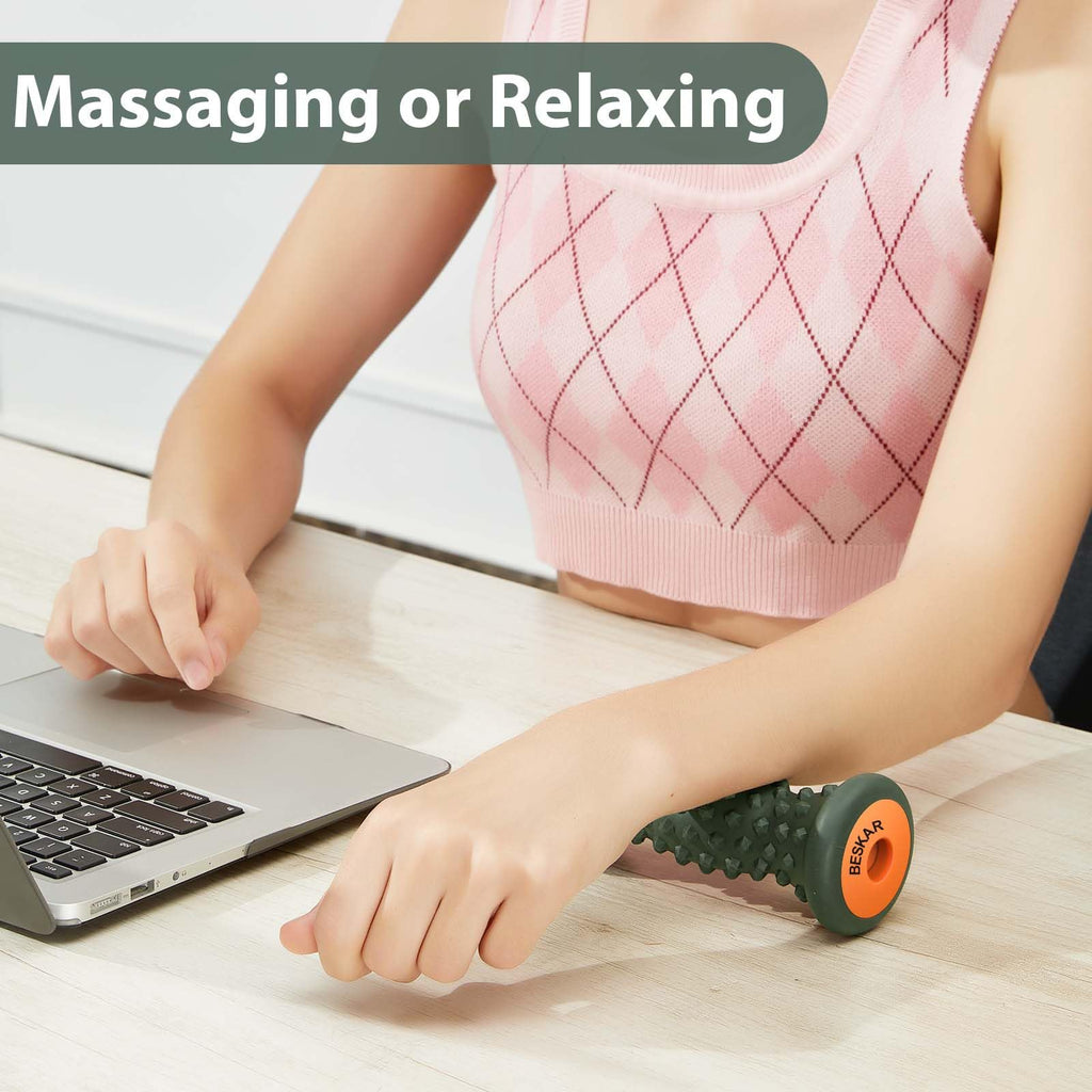BESKAR Foot Massager Roller for Plantar Fasciitis Relief