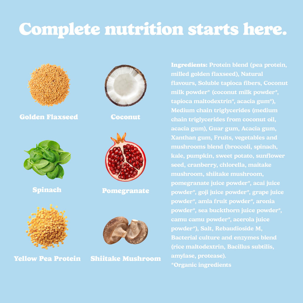 Good Protein All-in-One Shake, Plant-Based Protein Powder, Bananas & Cream
