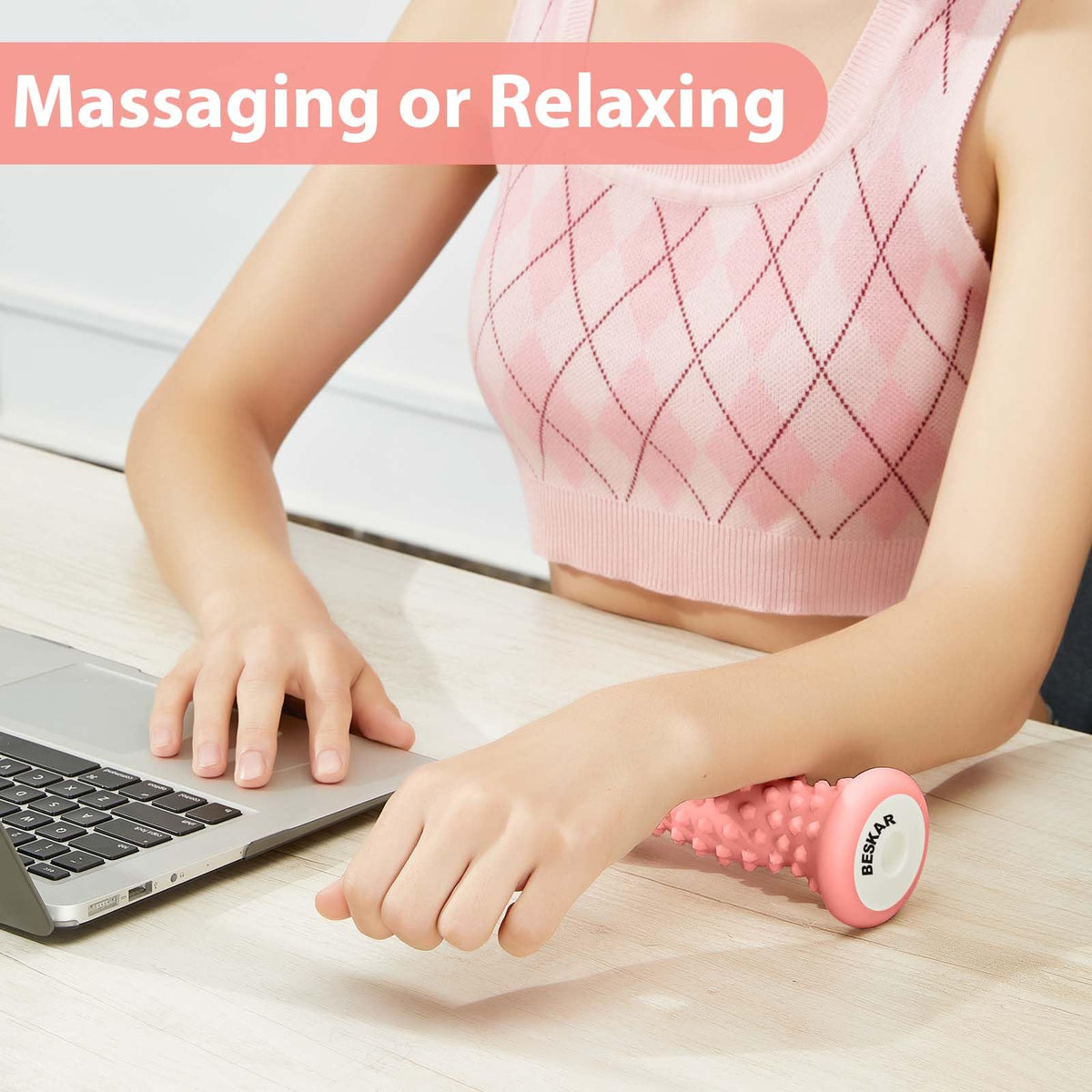 BESKAR Foot Massager Roller for Plantar Fasciitis Relief