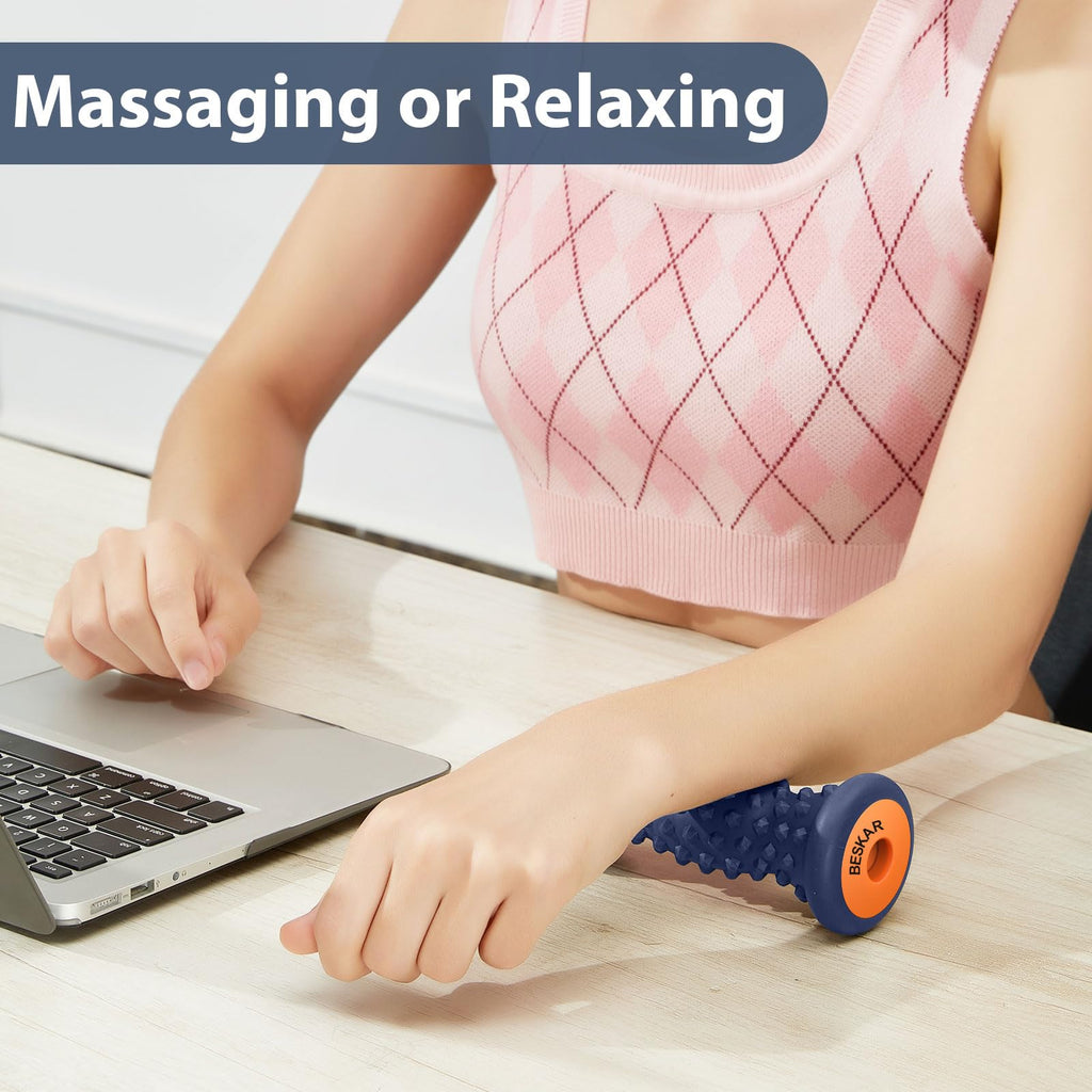 BESKAR Foot Massager Roller for Plantar Fasciitis Relief