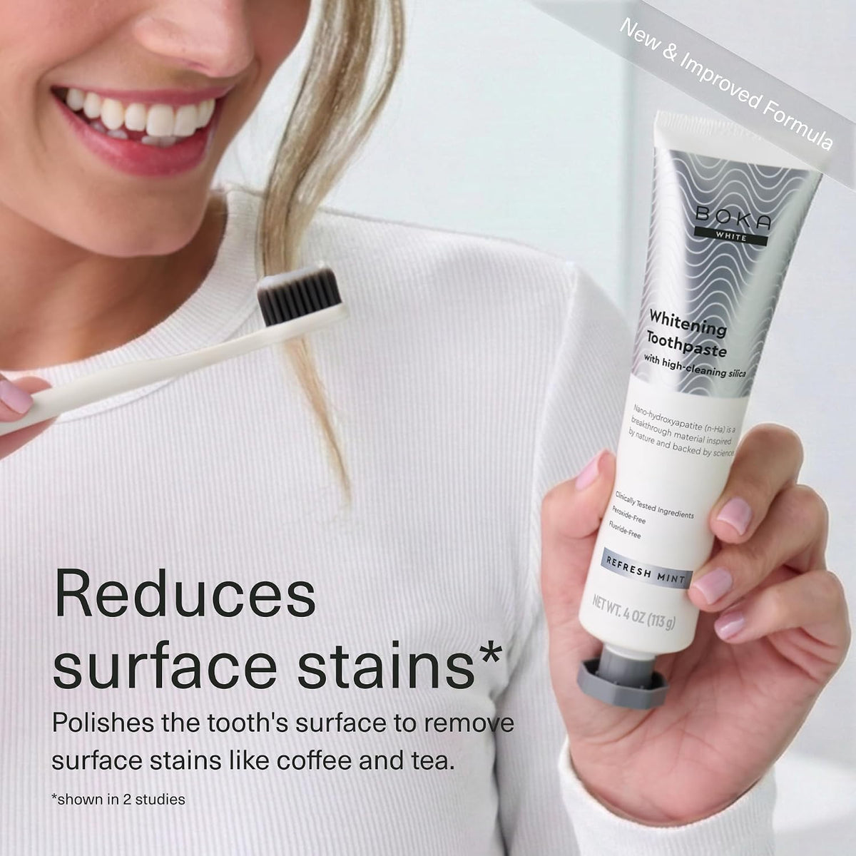 Boka Toothpaste - Nano Hydroxyapatite Toothpaste, Fluoride Free Toothpaste