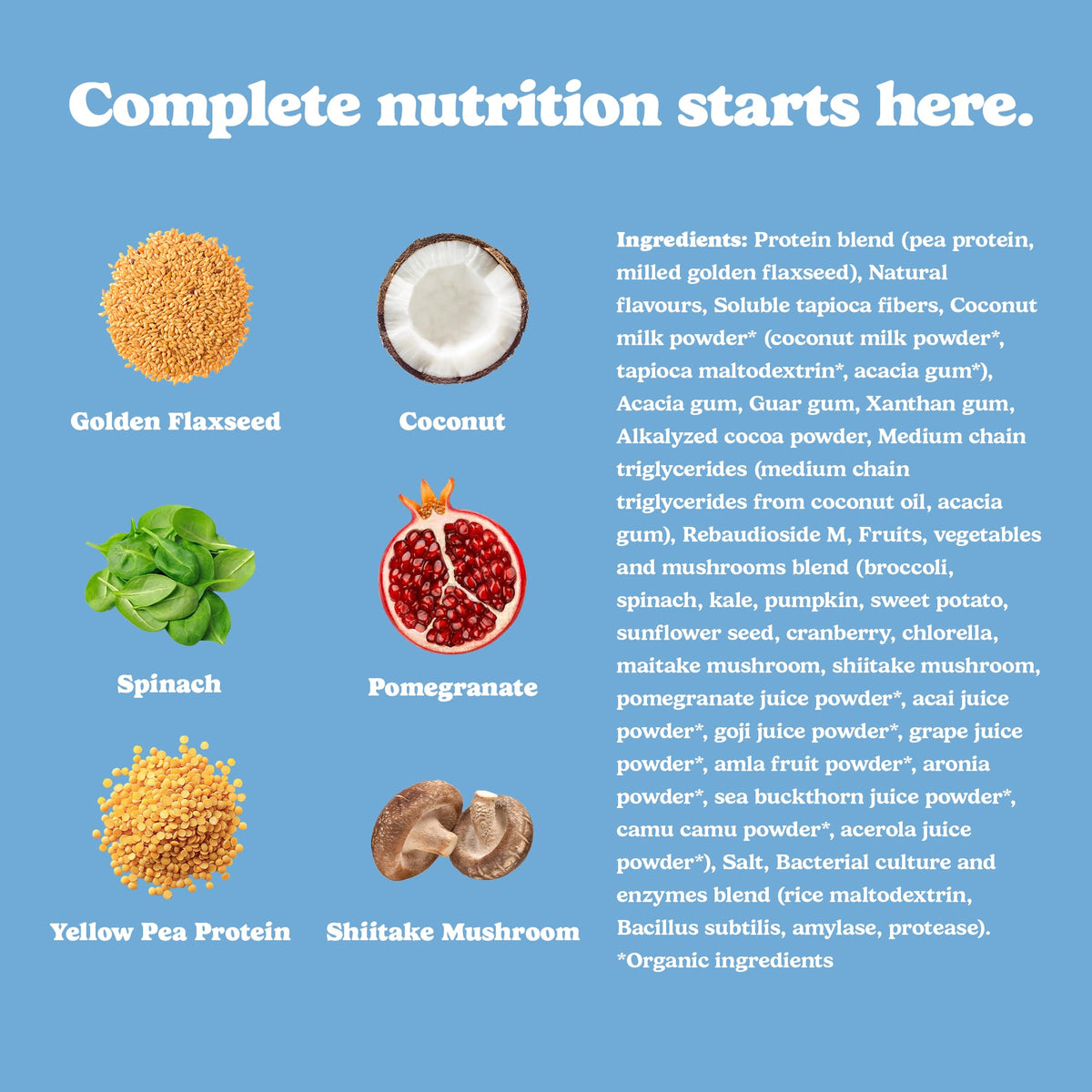 Good Protein All-in-One Shake, Plant-Based Protein Powder, Bananas & Cream