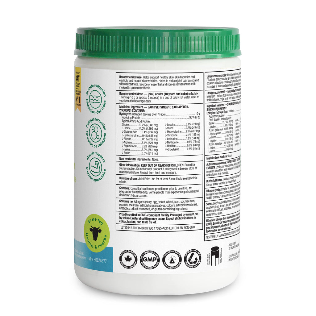 Organika Enhanced Collagen Peptides Powder (Type 1 & 3) | Unflavoured - 500g, 50 servings