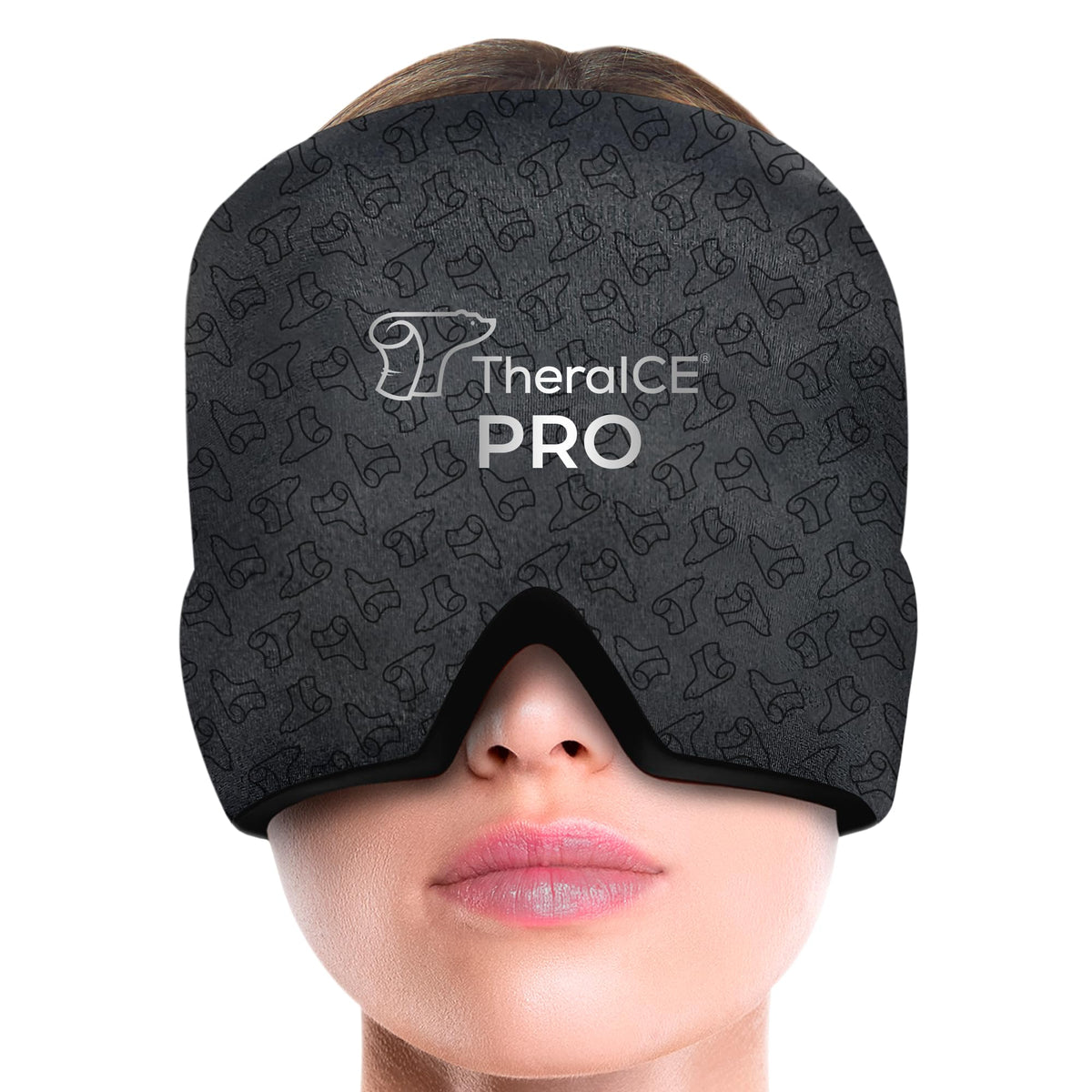 TheraICE Headache Relief Cap, Migraine Ice Pack Mask Products, Women Cooling Gel Hat, Face Cold Compress Head Wrap for Her Stress. Great Birthday Gift for Mom, Sister, Grandma, Girlfriend, & Teacher