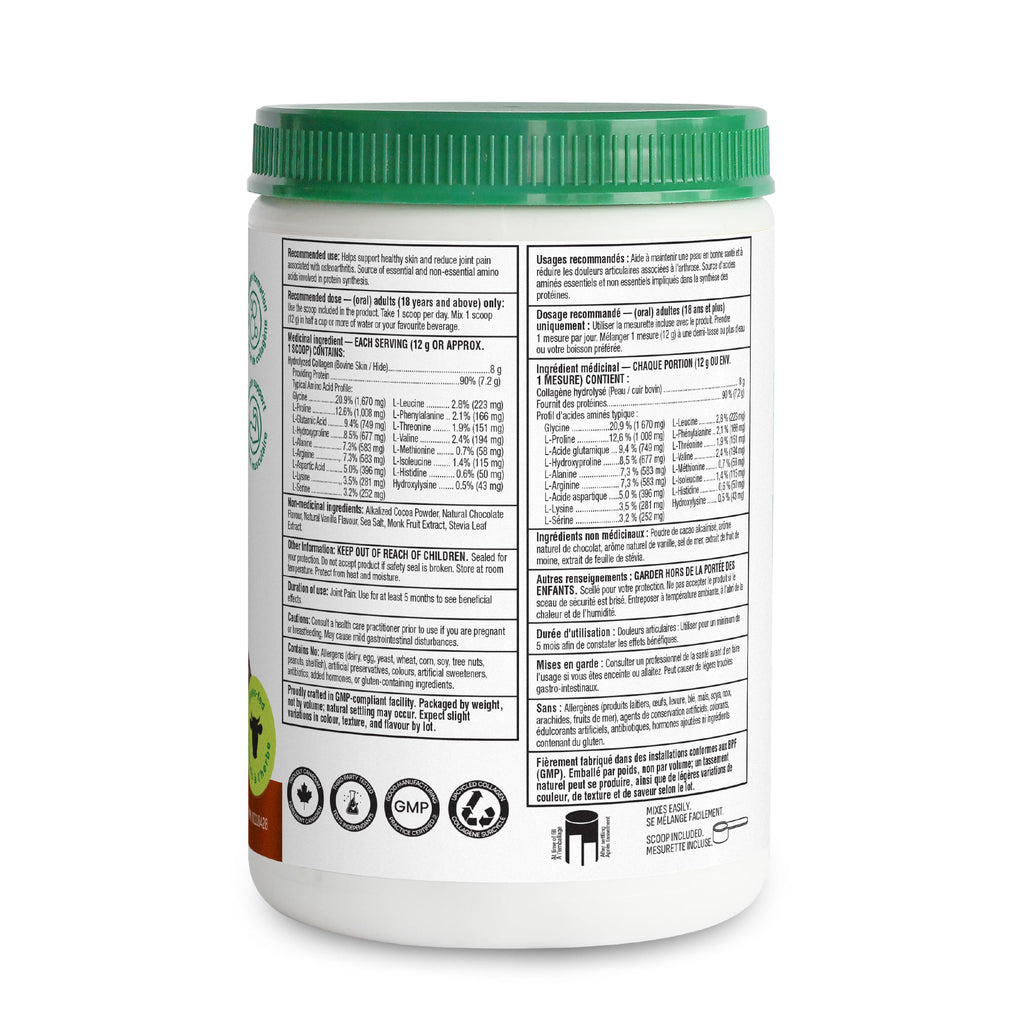Organika Enhanced Collagen Peptides Powder (Type 1 & 3) | Unflavoured - 500g, 50 servings