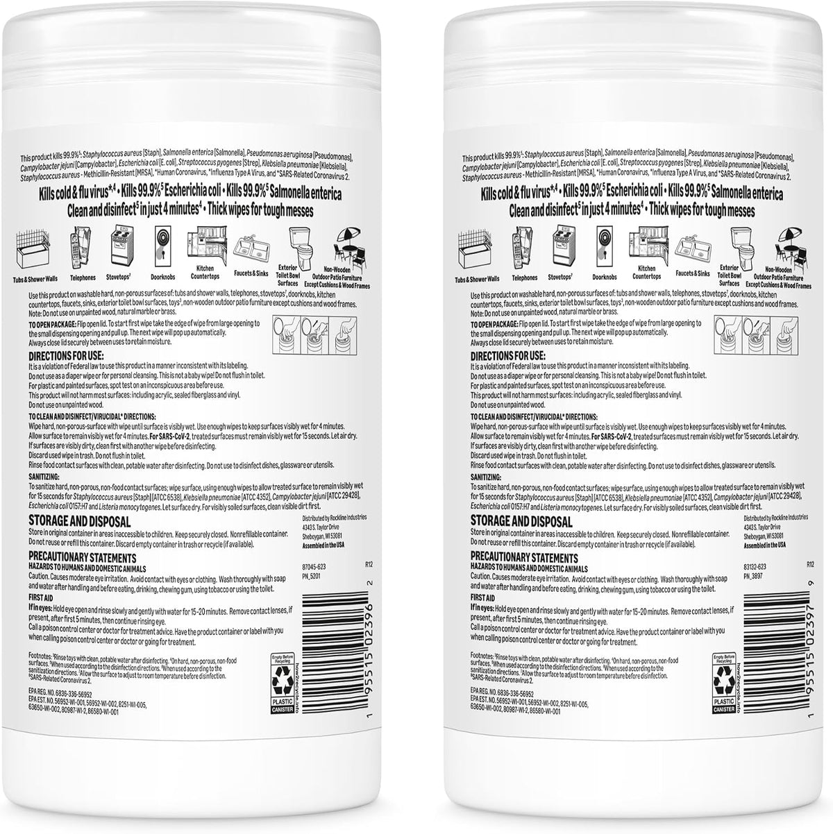 Amazon Basics Disinfecting Wipes, Fresh scent, Sanitizes, Cleans, Disinfects, Deodorizes, 85 Count: Pallet of 480 (80 x 6-pack), Packaging May Vary