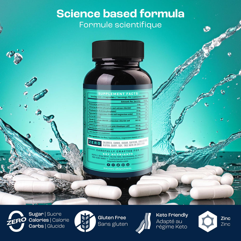 KEY NUTRIENTS Multivitamin Electrolytes Powder, Lemonade, 90 Servings