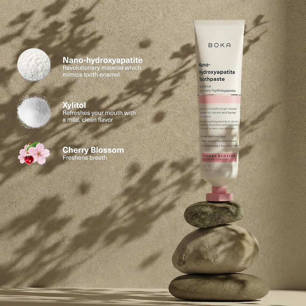 Boka Toothpaste - Nano Hydroxyapatite Toothpaste, Fluoride Free Toothpaste