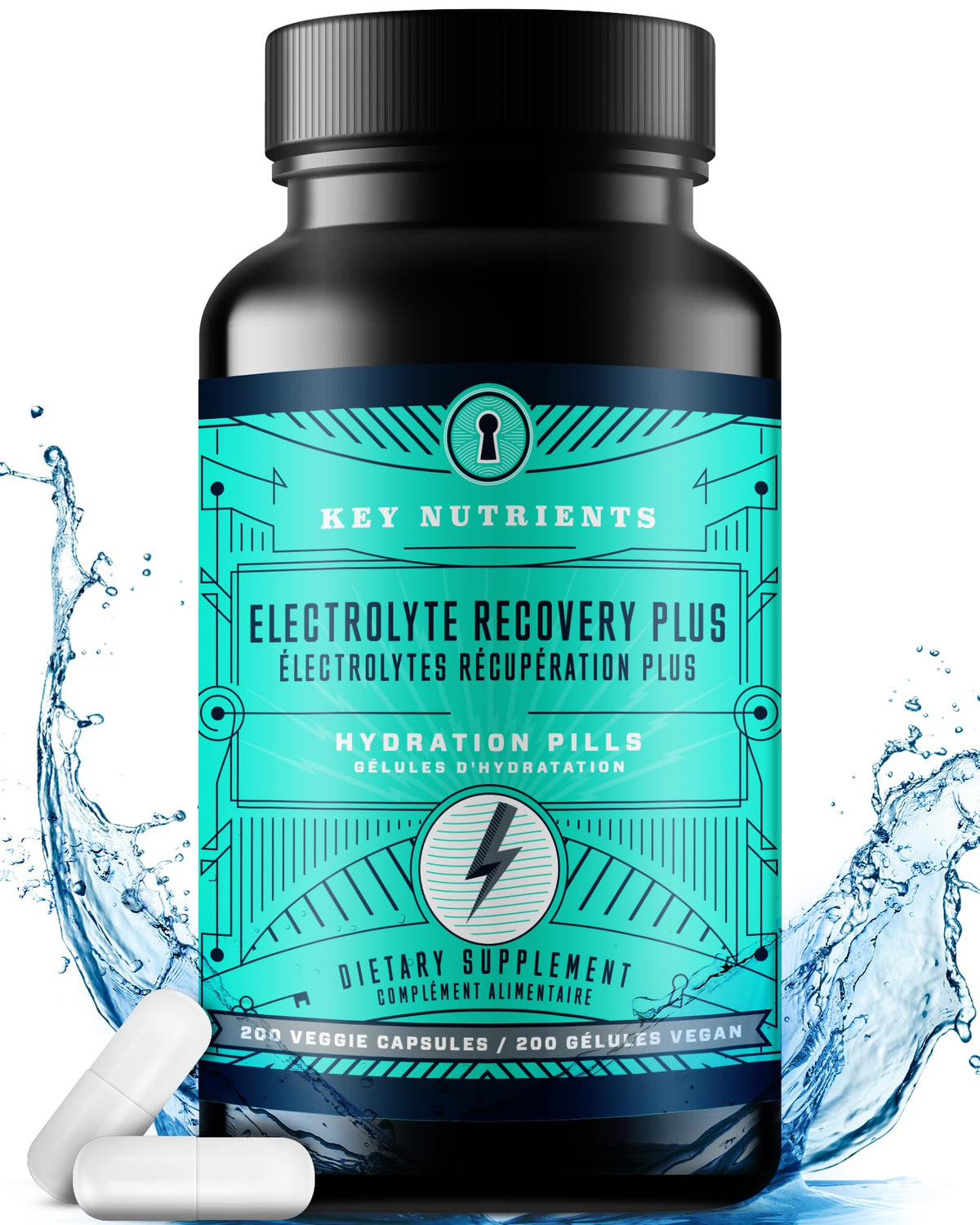 KEY NUTRIENTS Multivitamin Electrolytes Powder, Lemonade, 90 Servings