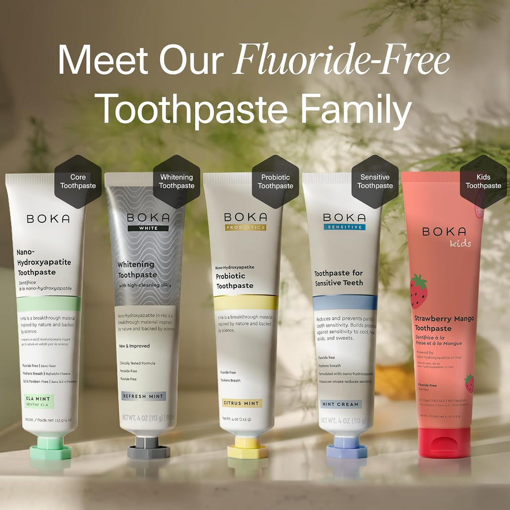 Boka Toothpaste - Nano Hydroxyapatite Toothpaste, Fluoride Free Toothpaste