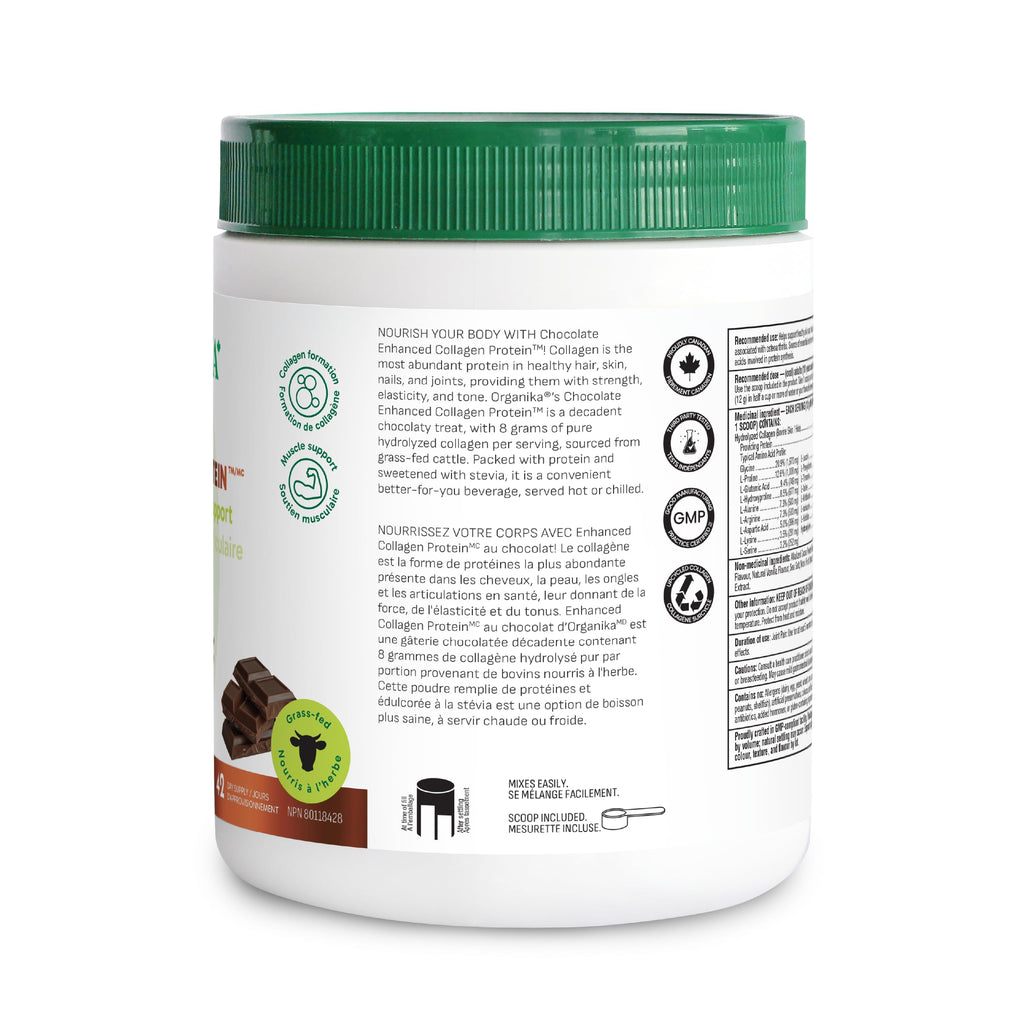 Organika Enhanced Collagen Peptides Powder (Type 1 & 3) | Unflavoured - 500g, 50 servings