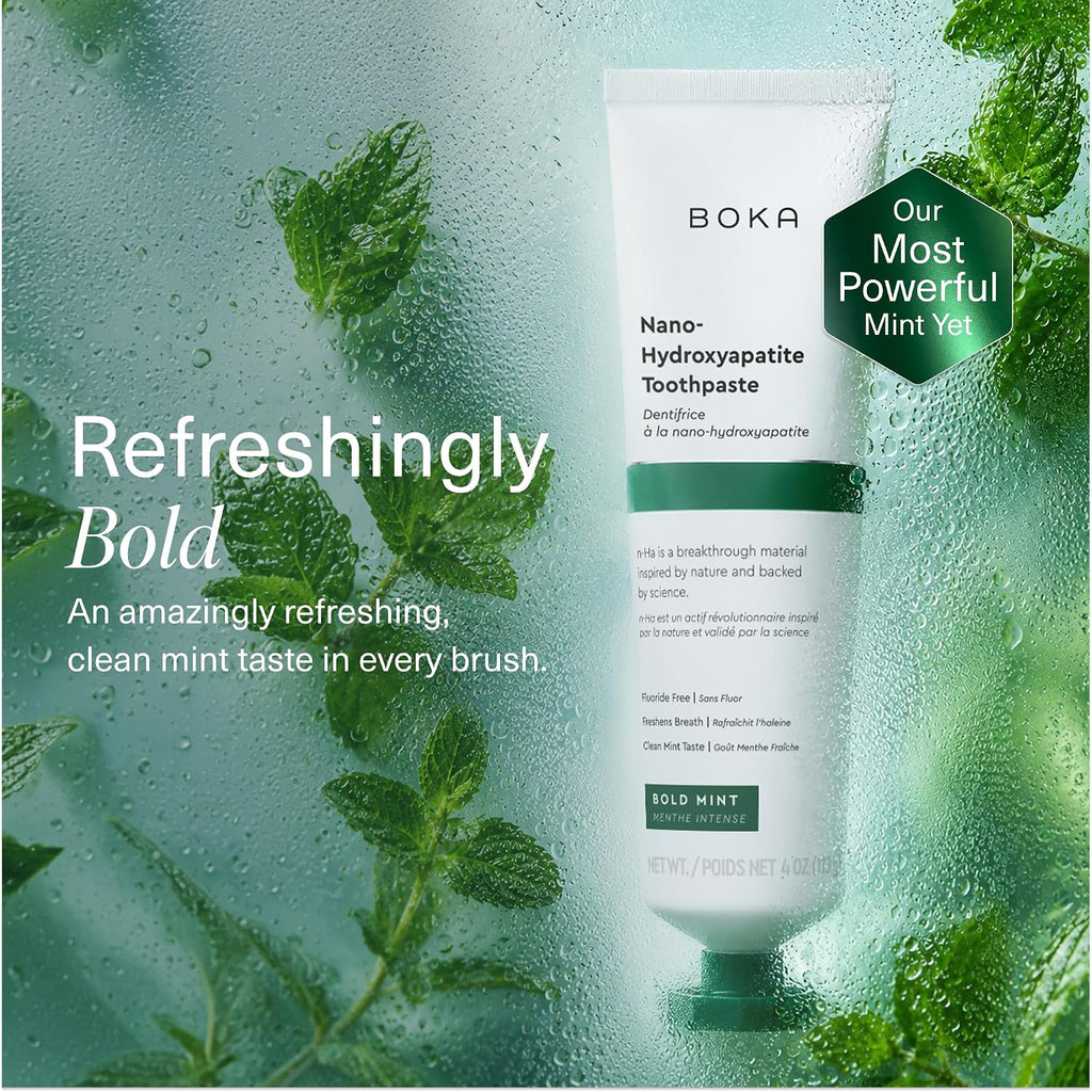 Boka Toothpaste - Nano Hydroxyapatite Toothpaste, Fluoride Free Toothpaste