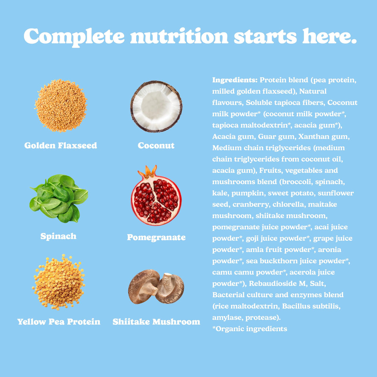 Good Protein All-in-One Shake, Plant-Based Protein Powder, Bananas & Cream