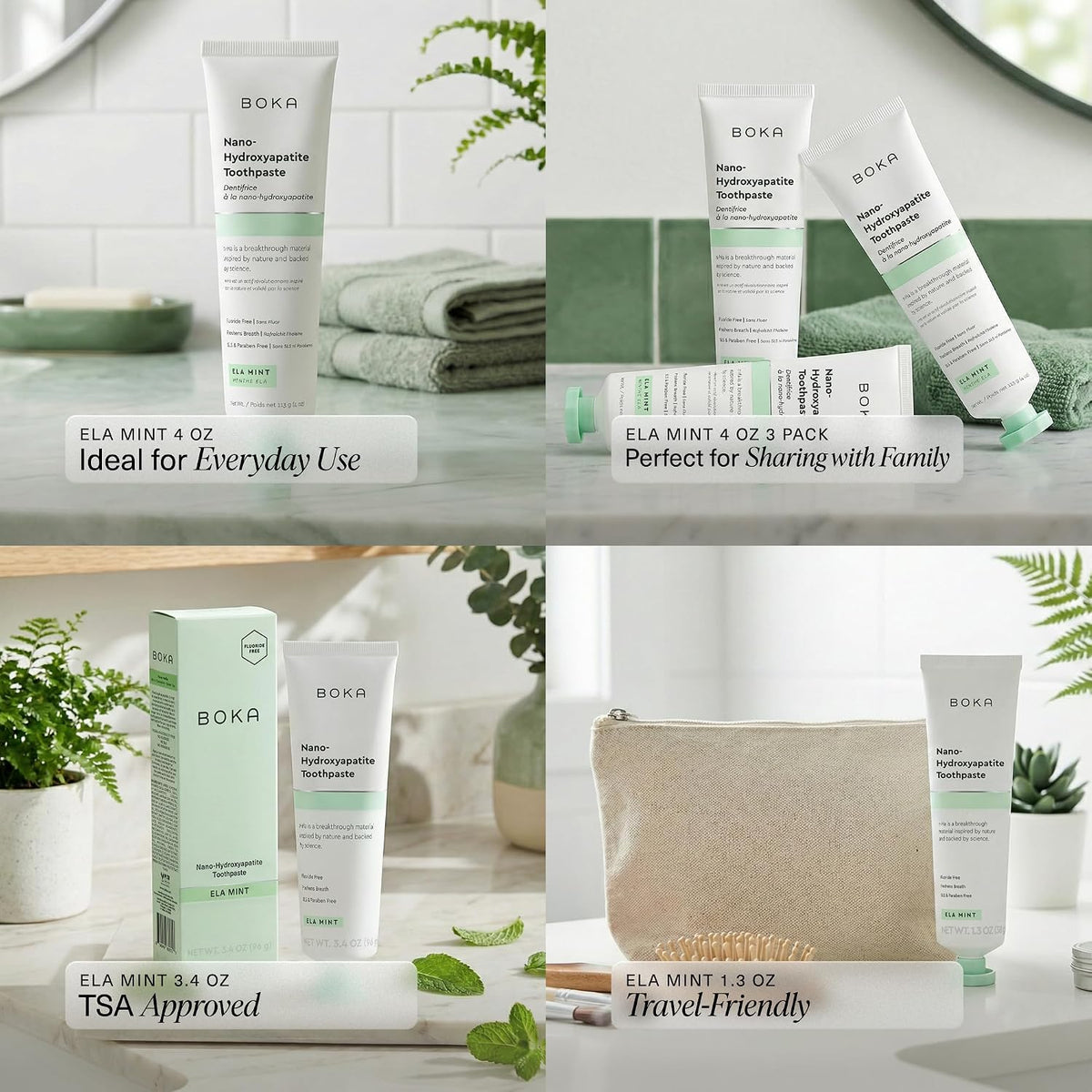 Boka Toothpaste - Nano Hydroxyapatite Toothpaste, Fluoride Free Toothpaste