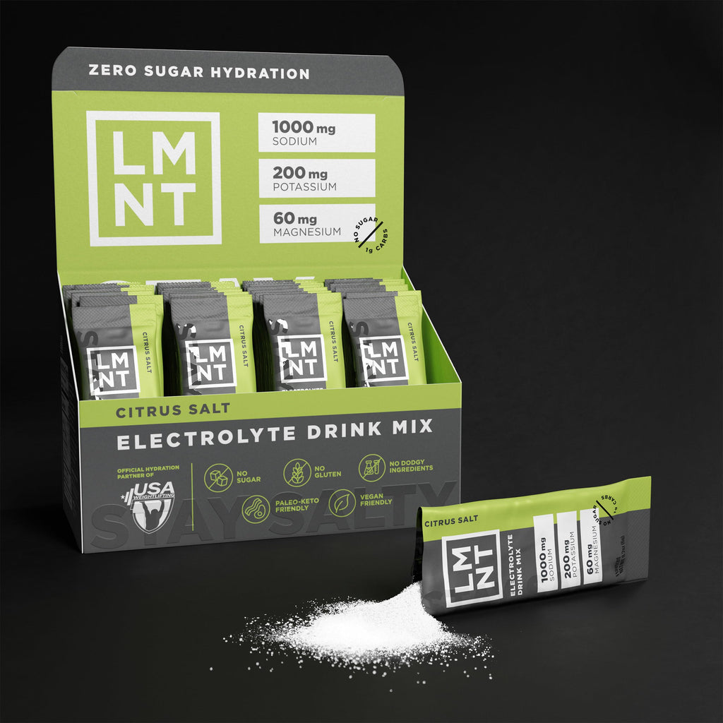 LMNT Zero Sugar Electrolytes - Raspberry Salt | Drink Mix | 30-Count